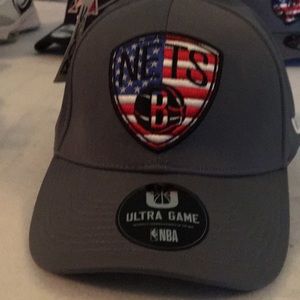 Ultra Game Mens Brooklyn Nets USA Logo Hat Cap One size fit most! NBA